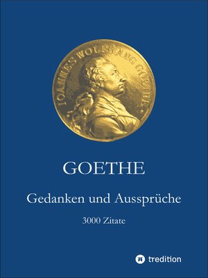cover image of Goethe. Gedanken und Aussprüche